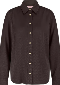 Blouses>STUDIO ANNELOES BLOUSE Bruin