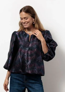Blouses>STUDIO ANNELOES BLOUSE Blauw
