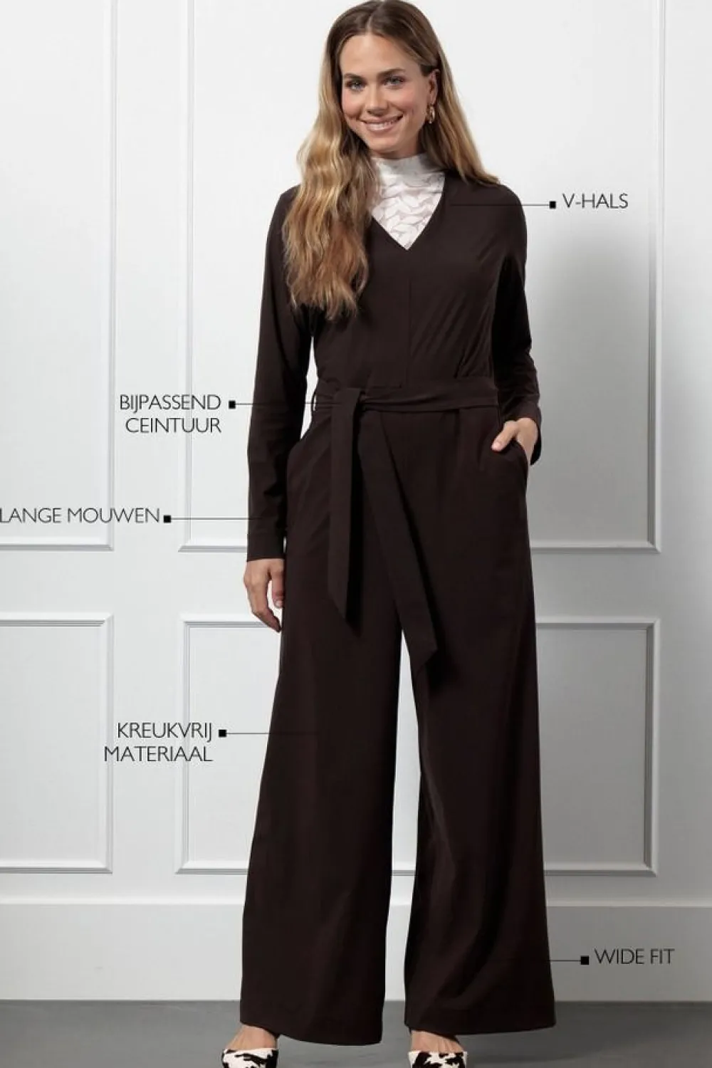 Jumpsuits>STUDIO ANNELOES JUMPSUIT Bruin