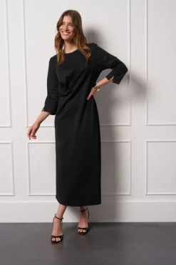 Jurken>STUDIO ANNELOES JURK Zwart