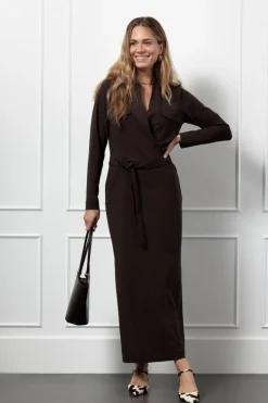 Jurken>STUDIO ANNELOES JURK Bruin