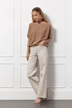 Truien>STUDIO ANNELOES TRUI KORTE MOUW Bruin