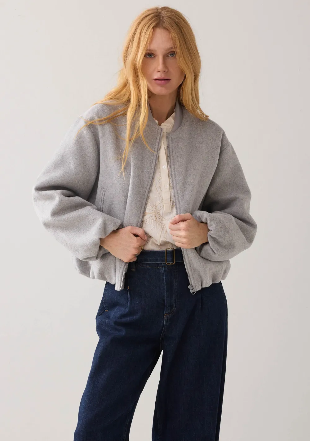 Jassen|Blazers & Jasjes>SUMMUM BOMBERJACK Grijs