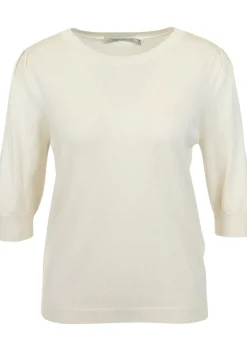 Truien>SUMMUM TRUI KORTE MOUW Beige