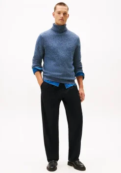 Truien>TOMMY HILFIGER COLTRUI Blauw