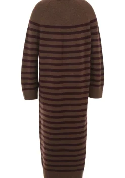 Jurken>TOMMY HILFIGER JURK Bruin