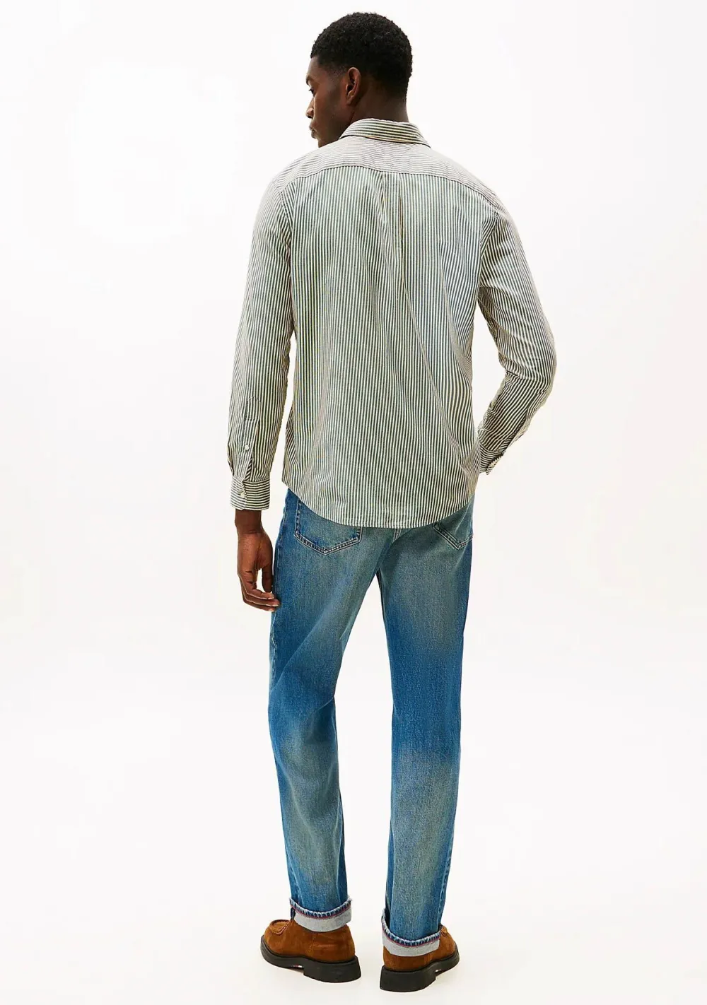 Overhemden>TOMMY HILFIGER OVERHEMD Groen