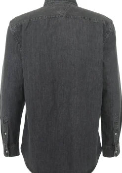 Overhemden>TOMMY HILFIGER OVERHEMD Grijs