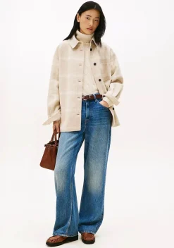 Blazers & Jasjes|Blouses>TOMMY HILFIGER OVERSHIRT Beige