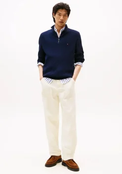 Truien>TOMMY HILFIGER TRUI Blauw