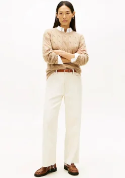 Truien>TOMMY HILFIGER TRUI Beige