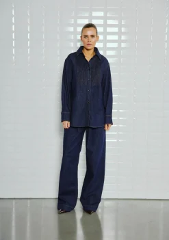 Blouses>WITH BLACK BLOUSE Blauw