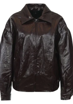 Blazers & Jasjes|Jassen>WITH BLACK LEER/SUEDE JACK Rood