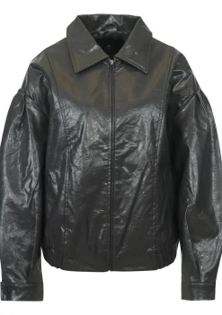 Blazers & Jasjes|Jassen>WITH BLACK LEER/SUEDE JACK Grijs