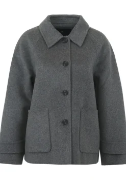 Winterjassen|Jassen>WITH BLACK MANTEL Grijs