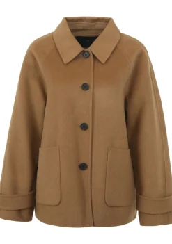 Winterjassen>WITH BLACK MANTEL Beige