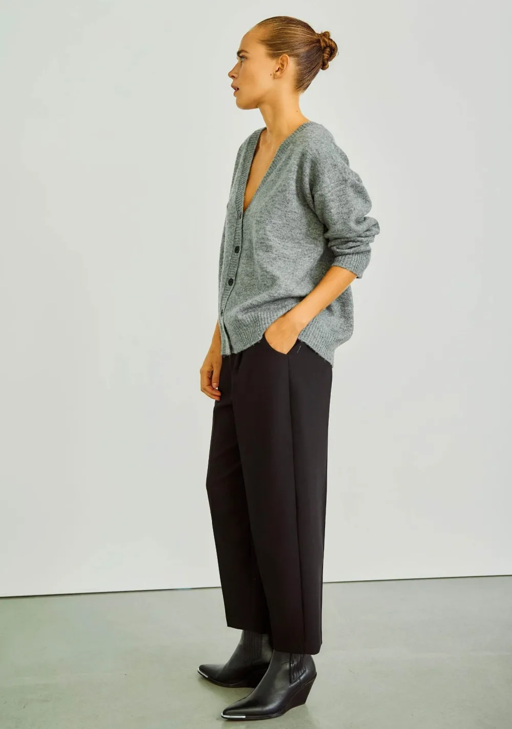 Vesten>WITH BLACK VEST Grijs