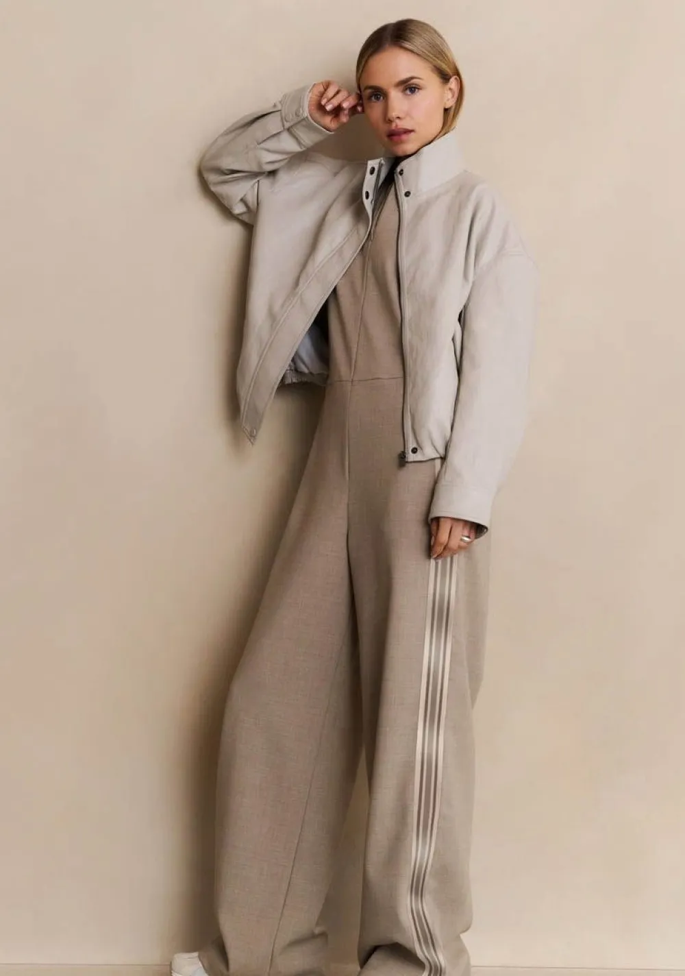 Blazers & Jasjes|Jassen>YAYA LEER/SUEDE JACK Beige