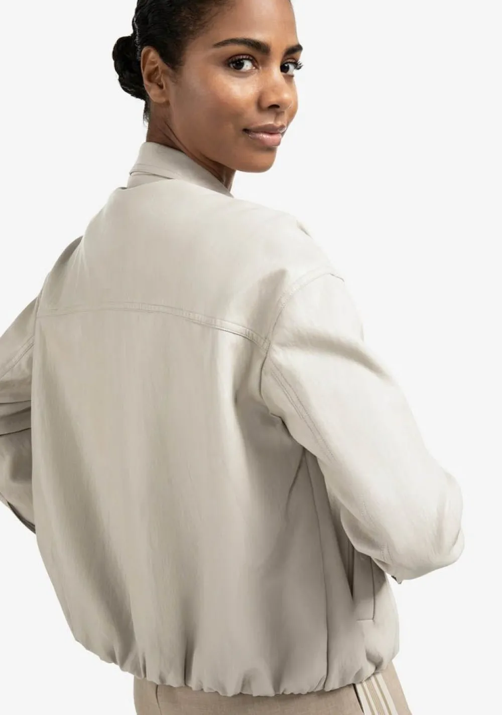 Blazers & Jasjes|Jassen>YAYA LEER/SUEDE JACK Beige