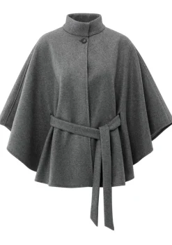 Truien>YAYA PONCHO Grijs