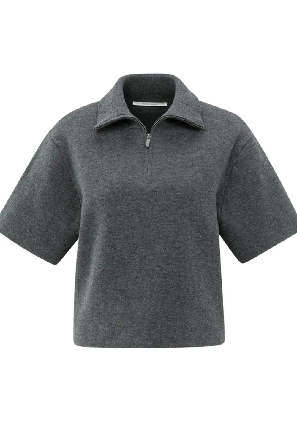 Truien>YAYA TRUI KORTE MOUW Grijs