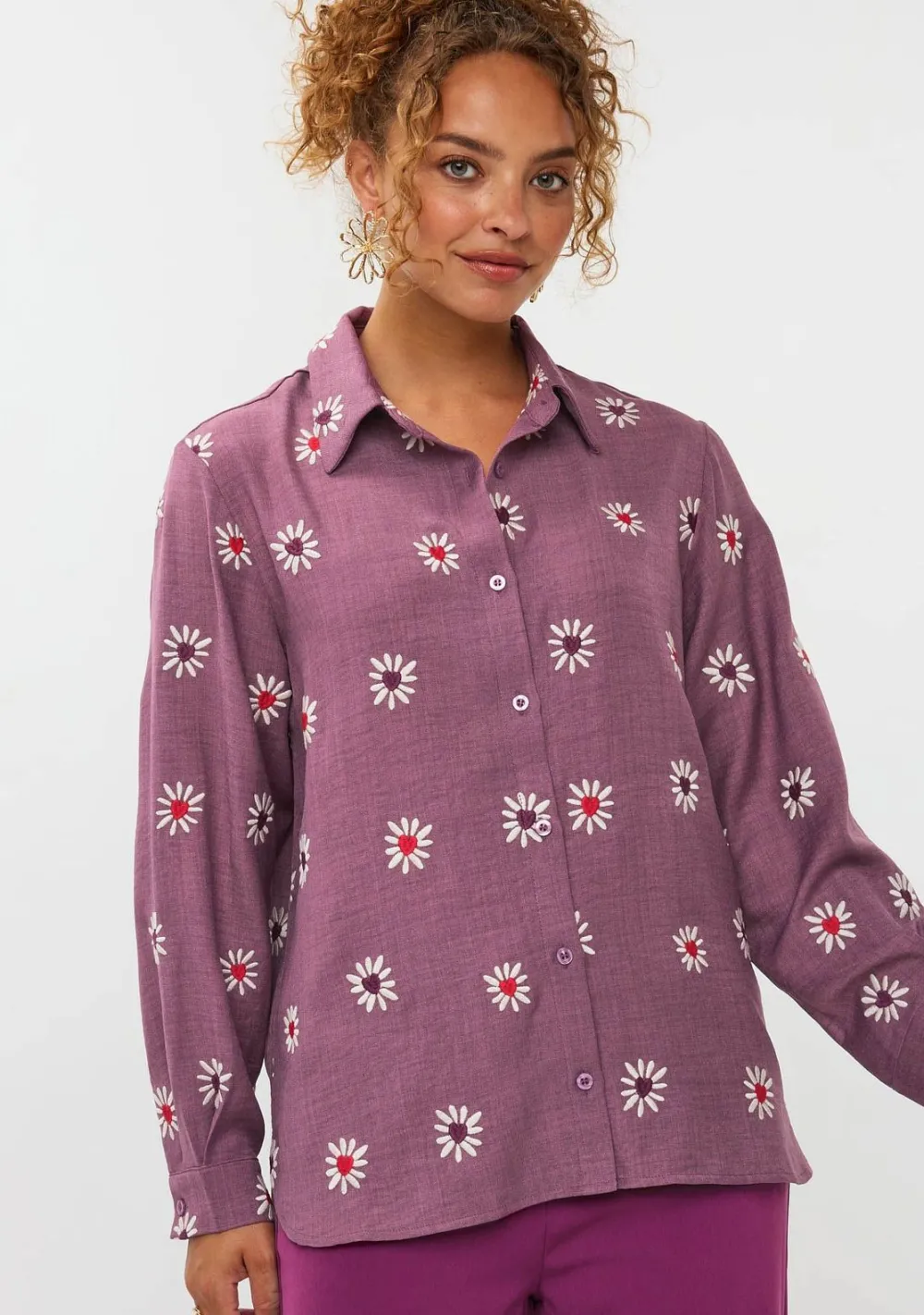 Blouses>YDENCE BLOUSE Paars