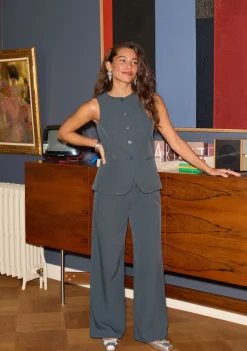 Gilets|Blazers & Jasjes>YDENCE GILET Blauw