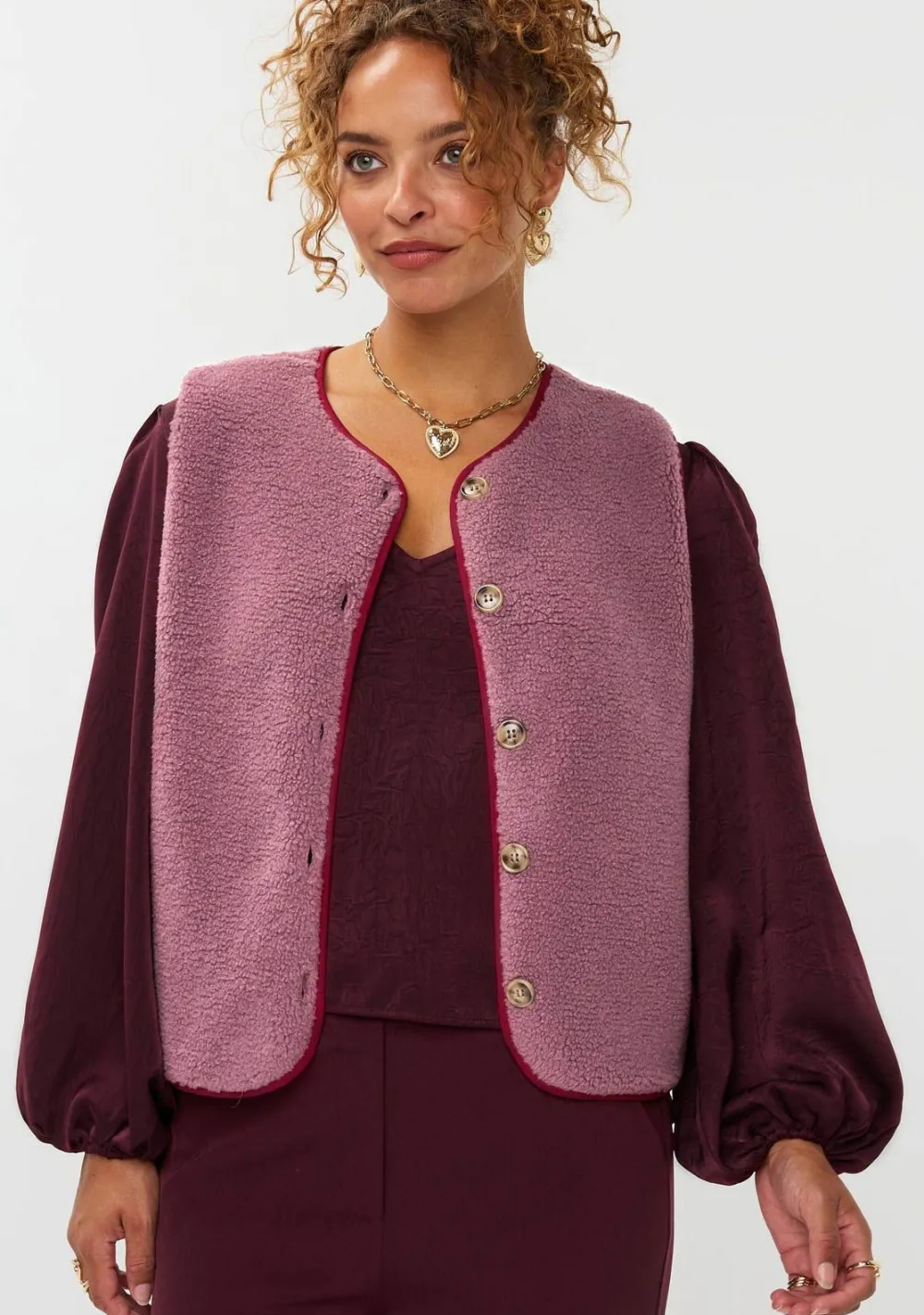 Gilets|Blazers & Jasjes>YDENCE GILET Paars