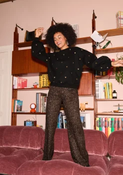 Truien|Sweaters>YDENCE SWEATER Zwart