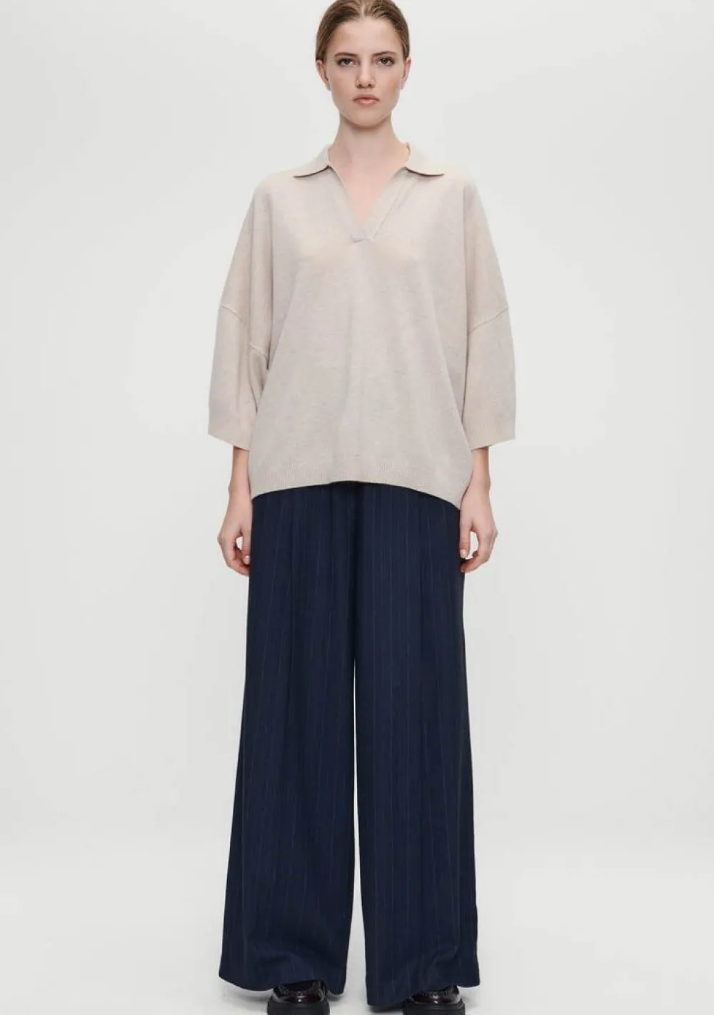 Truien>ZENGGI TRUI KORTE MOUW Off white